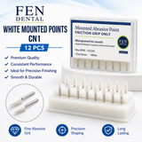 White Mounted Stones 12 pk FG - CN1, RD1, FL2, FL3A, CY1
