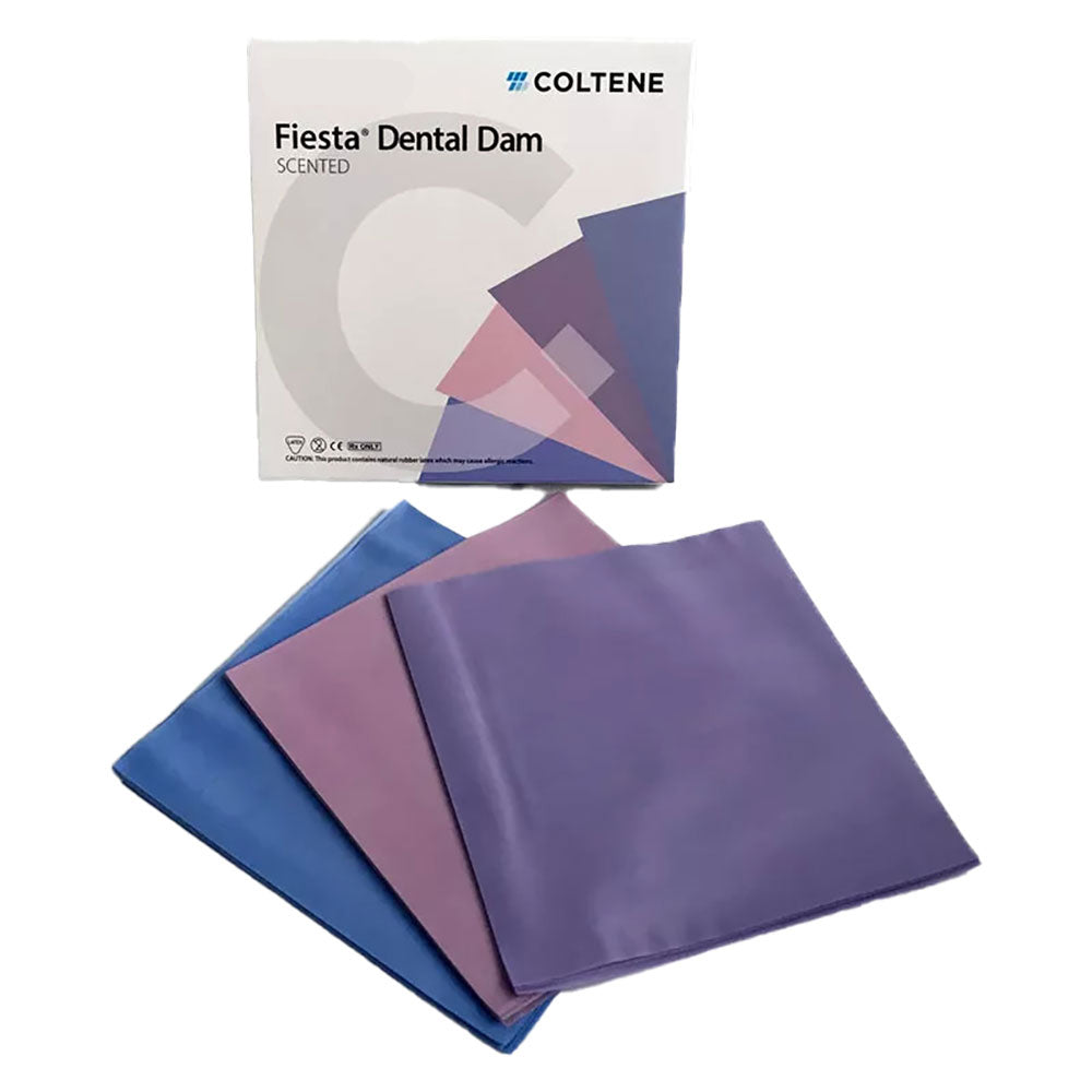 Coltene Hygenic Fiesta Dental Dam Latex 5" x 5" or 6" x 6"