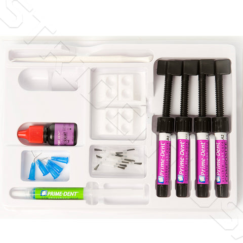 Micro Hybrid VLC Dental Resin Composite 4 Syringe Kit