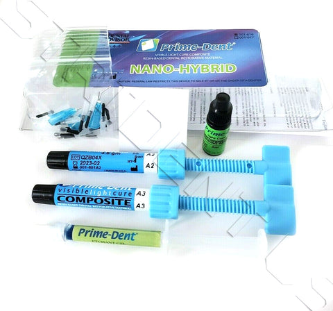 VLC Nano Hybrid Composite 2 syringe Kit & Bonding A2 - A3