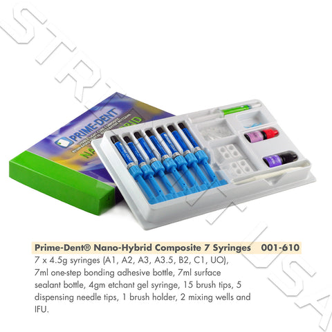 Nano Hybrid Resin Composite 7 Syringe Kit