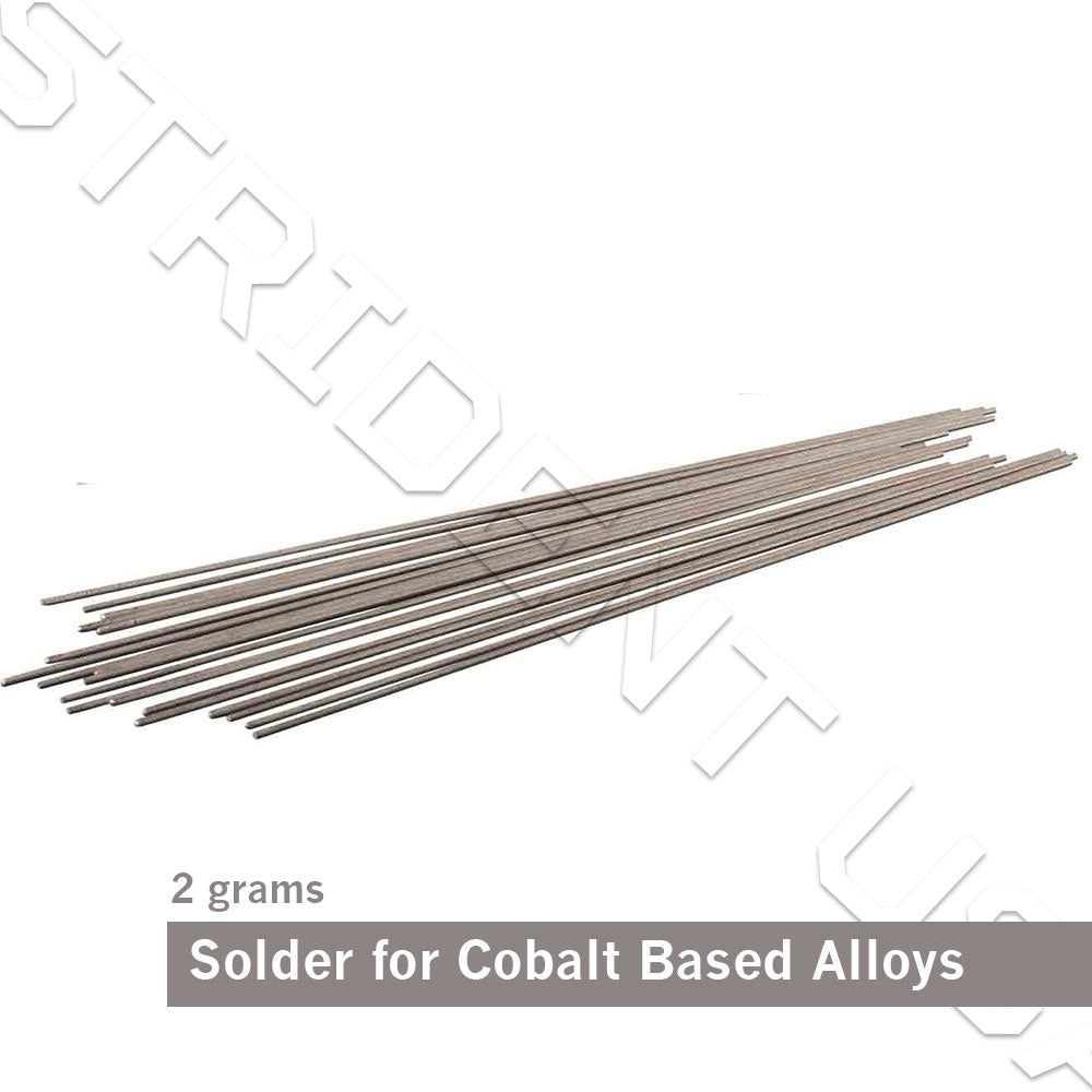 Solder for Cobalt Based Casting Alloys Chrome Cobalt Welding Rods 2 gram packet