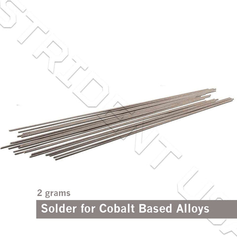 Solder for Cobalt Based Casting Alloys Chrome Cobalt Welding Rods 2 gram packet