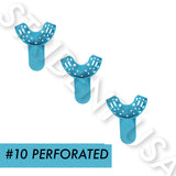 Dental Impression Tray Autoclavable (12 pcs) disposable - Multiple Sizes