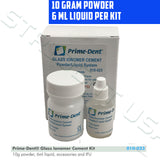 Permanent Dental Glass Ionomer Luting Cement 18 gram kit or 10 gram kit and Refill Options