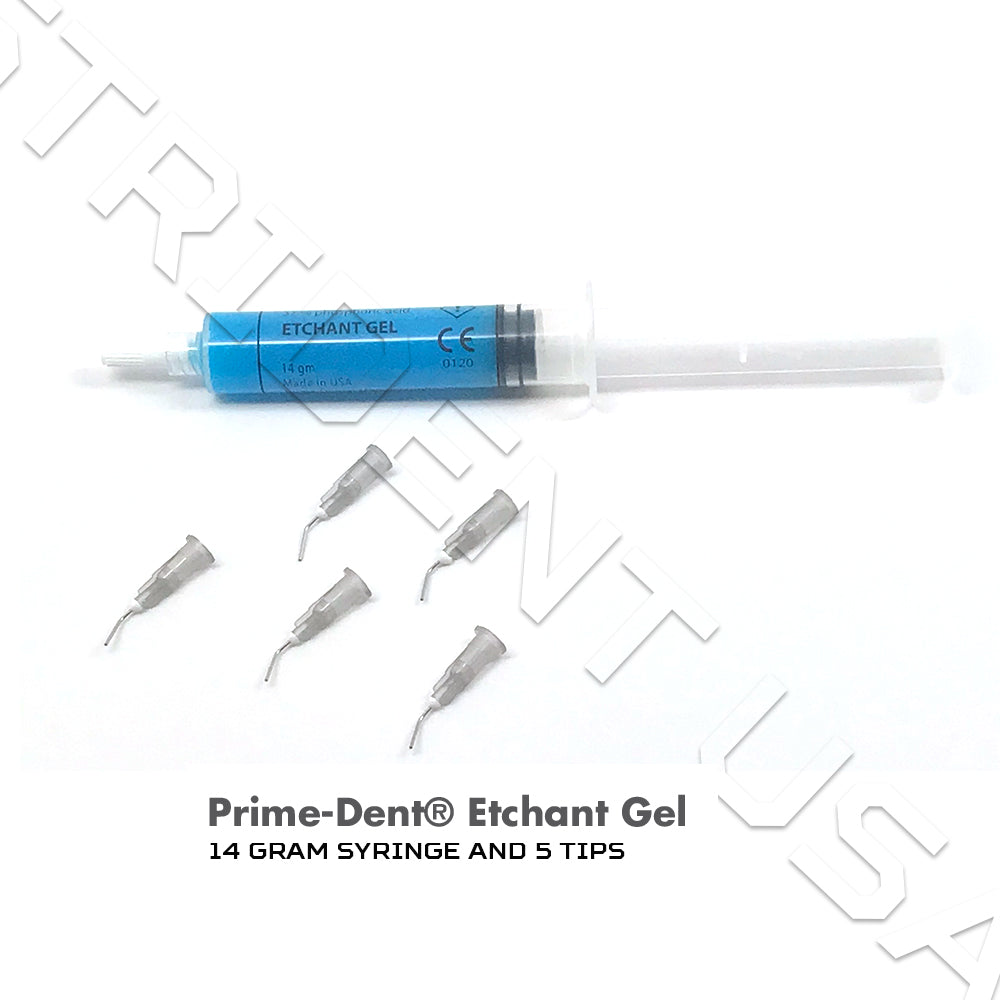 37% Phosphoric Acid Etchant Etching Gel syringe & 3 tips Blue or Green (12 or 4 Gram)