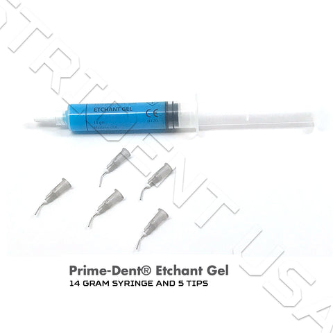 37% Phosphoric Acid Etchant Etching Gel syringe & 3 tips Blue or Green (12 or 4 Gram)