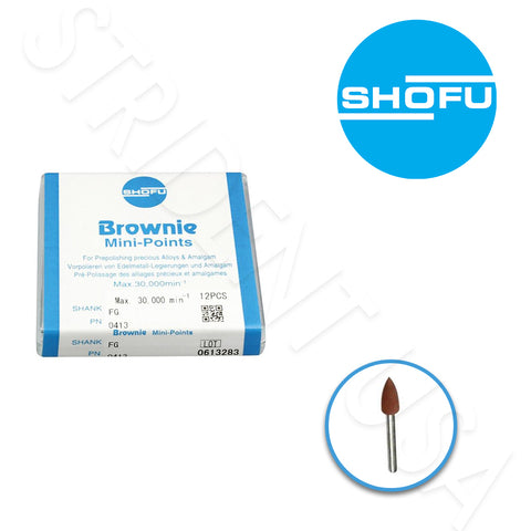 Shofu BROWNIE FG Mini-Point Prepolishing (12 per box)